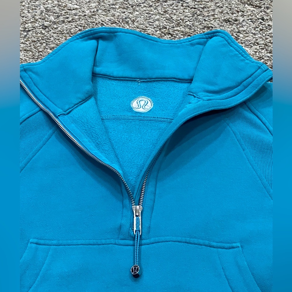 Lululemon Scuba Oversized Funnel Neck Half Zip (Oceanic Color) Xsmall/Small - Picture 5 of 9